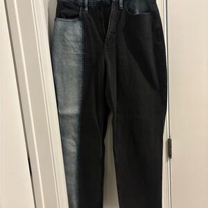 Hollister Black and denim mom Jeans